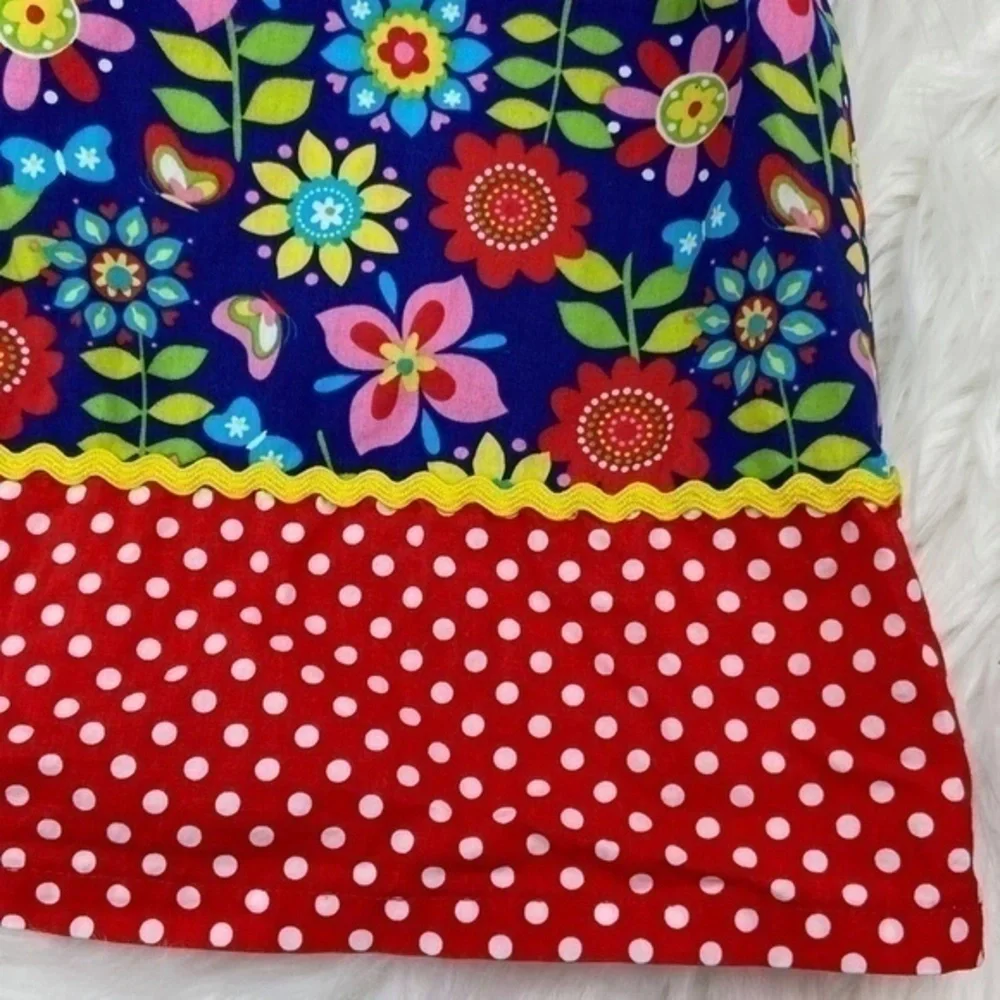 Kids Headquarters Floral Tank Dress with Crop Leggings Girls 2 Piece Outfit Sz 4